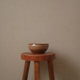 Vintage stoneware ceramic bowl handcrafted Scandinavian country decoration ceramic RJ