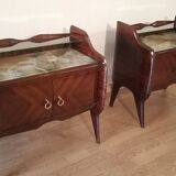 1950s Rosewood Nightstands, Mid Century Designer Nightstand