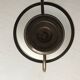 Chandelier / old suspension with opaline / kerosene lamp