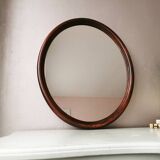 Vintage oval mirror from the 70s 45x35cm