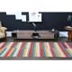 Vintage Turkish Oushak Handmade Wool Cotton Red Runner Rug 123x356