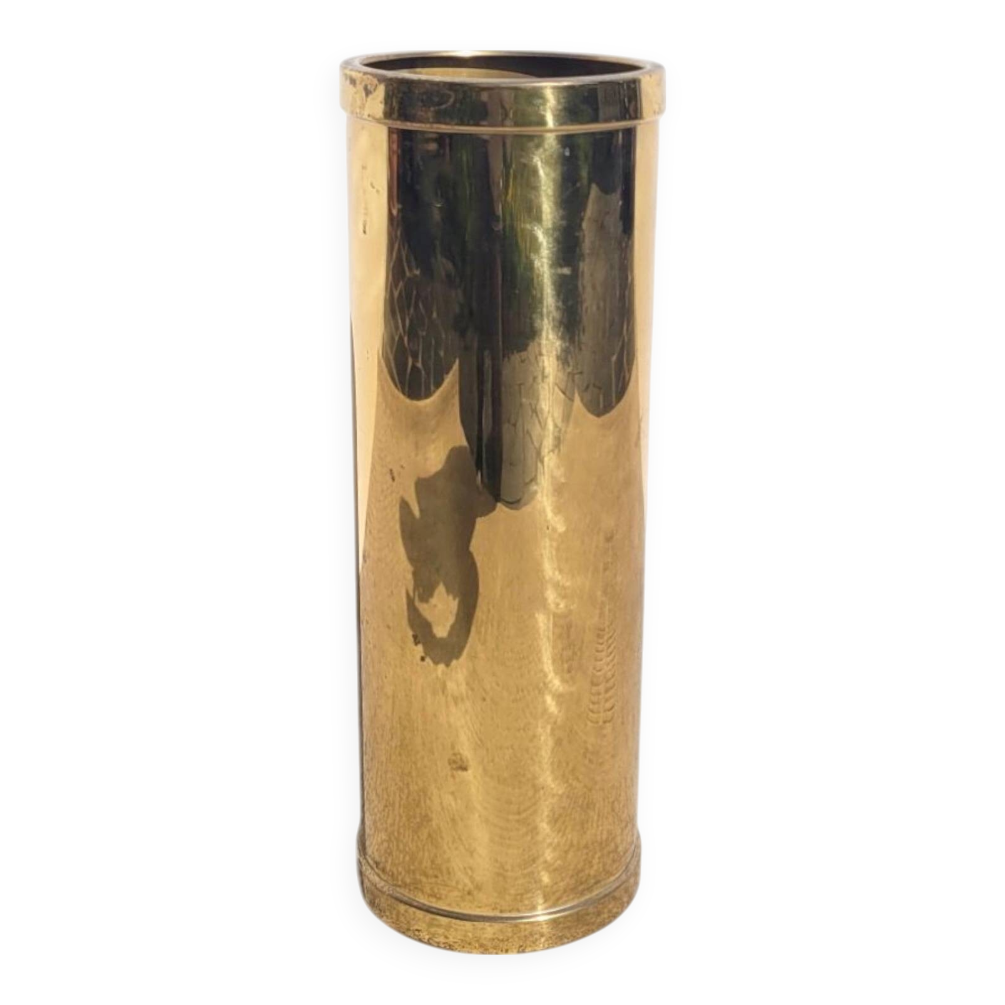 Umbrella stand in golden brass