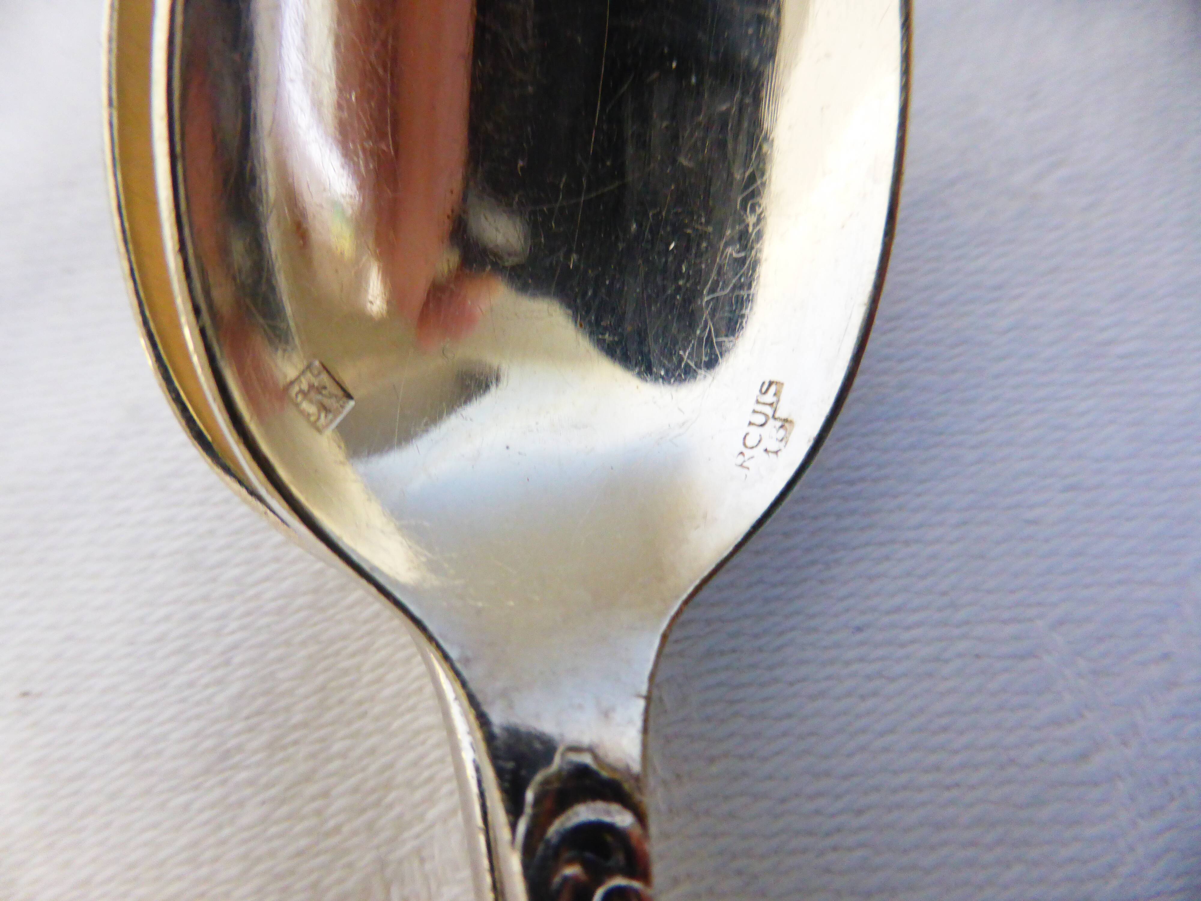 2 vintage silver plated Ercuis teaspoons
