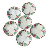 Dessert plates in Choisy le Roi slipware