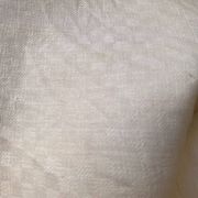 Grande nappe ancienne en coton effet damiers.