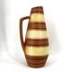 Vase vintage Scheurich Keramik beige et marron, 1960