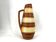 Vase vintage Scheurich Keramik beige et marron, 1960