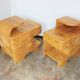 A set of Art Deco bedside tables from the 1940s.