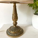 Golden brass table lamp