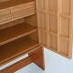 Large Brutalist highboard in oak Mid-Century Gemany 1970