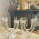 Pair of Vannes crystal candlesticks