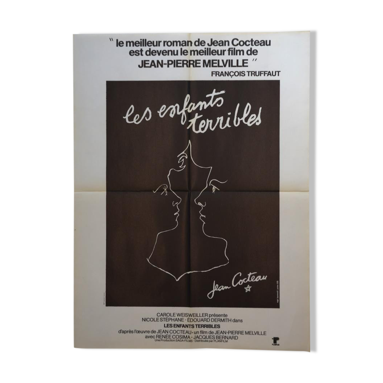 Original movie poster "The Terrible Children" 1950 Cocteau
