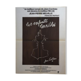 Original movie poster "The Terrible Children" 1950 Cocteau