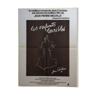 Original movie poster "The Terrible Children" 1950 Cocteau