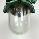 Green Industrial Cast Aluminium Explosion Proof Lamp, 1970s