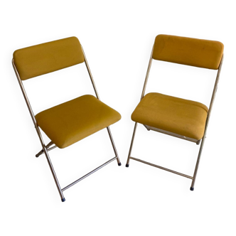 Pair of vintage folding chairs