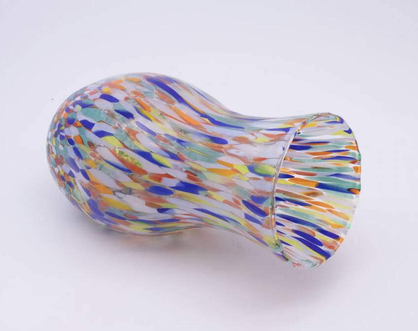Handmade "Arlecchino" Murano Glass Vase