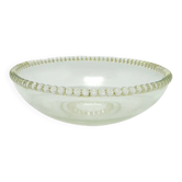 Centre de table moderne du milieu du siècle, en verre transparent, Pologne, années 1970.