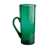 Green glass pitcher