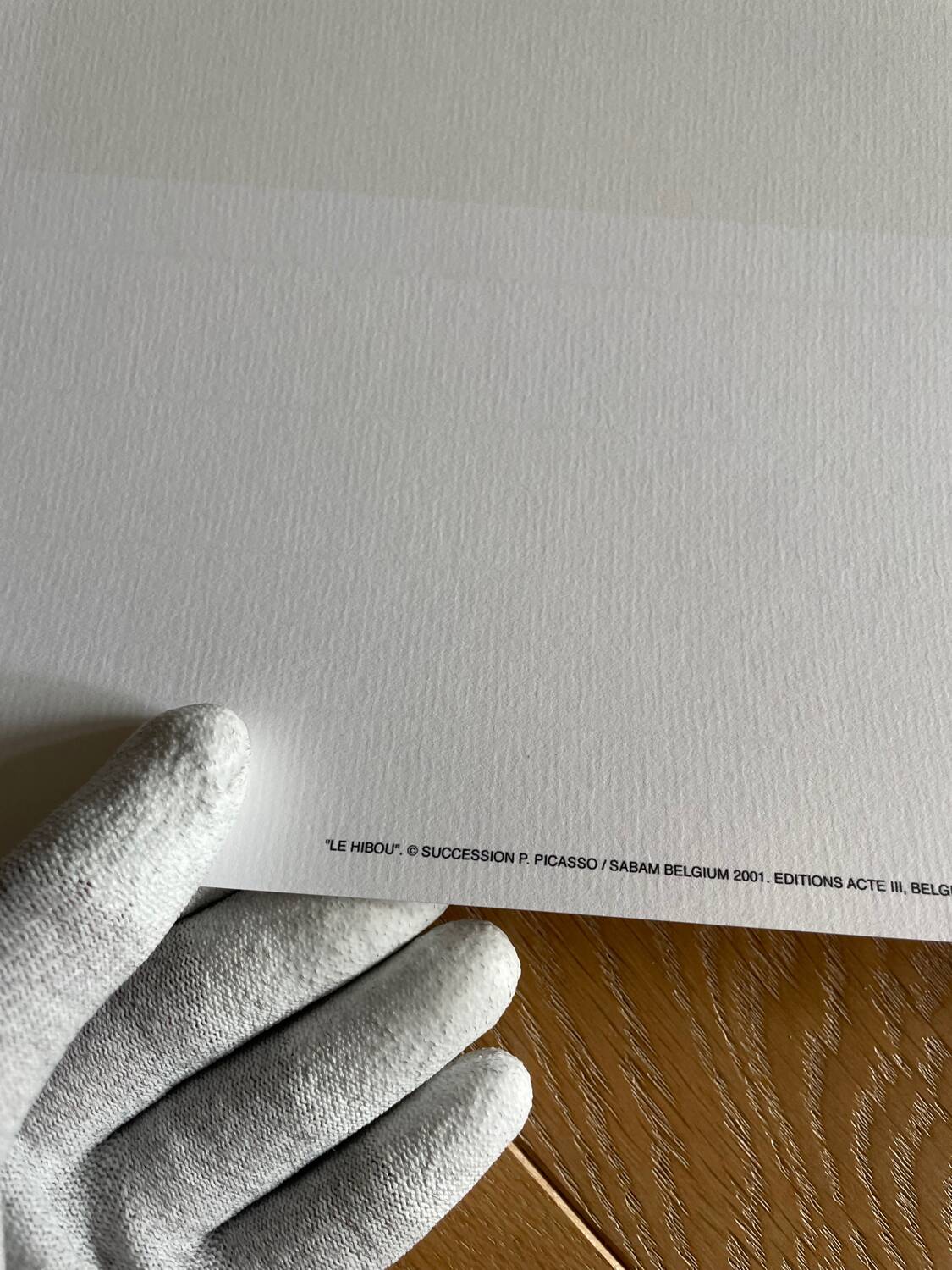 Pablo picasso (1881-1973), le hibou, cooyright succession p. picasso/ sabam belgium 2001