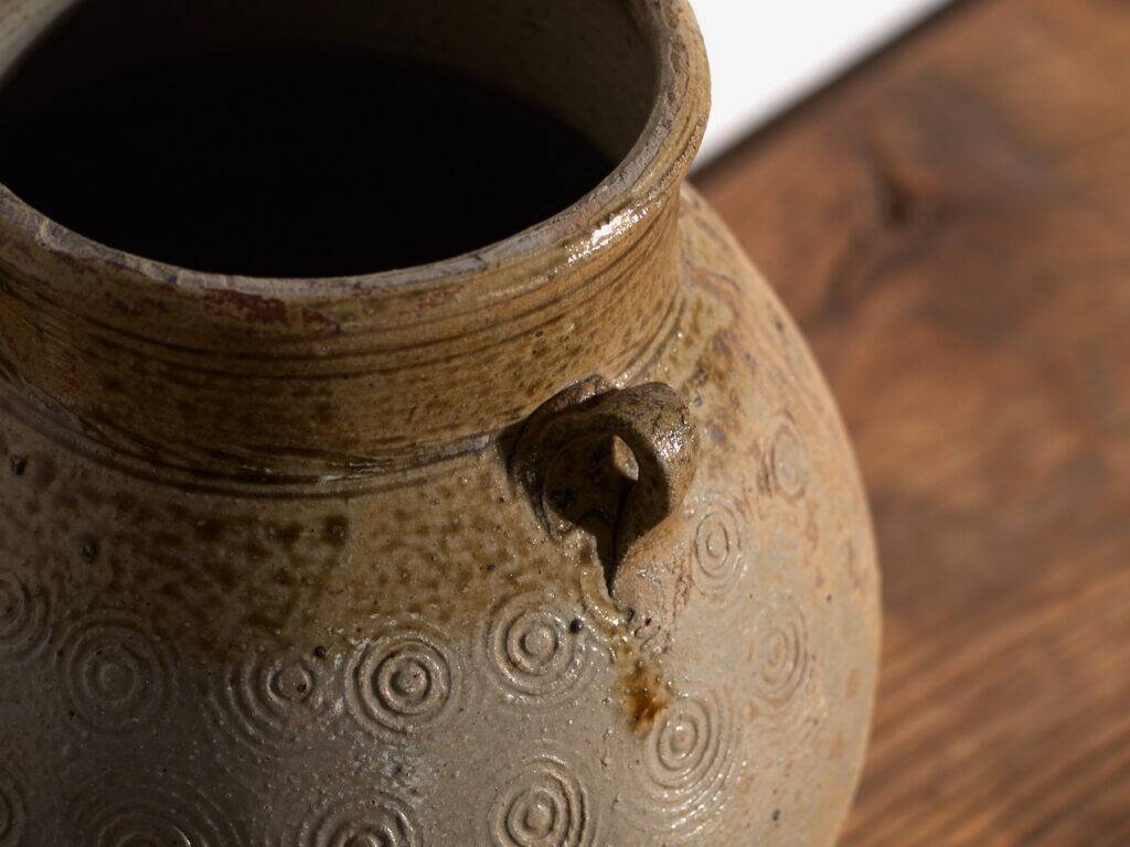 Vase ancien chinois en grès émaillé – Chine, vers 1900