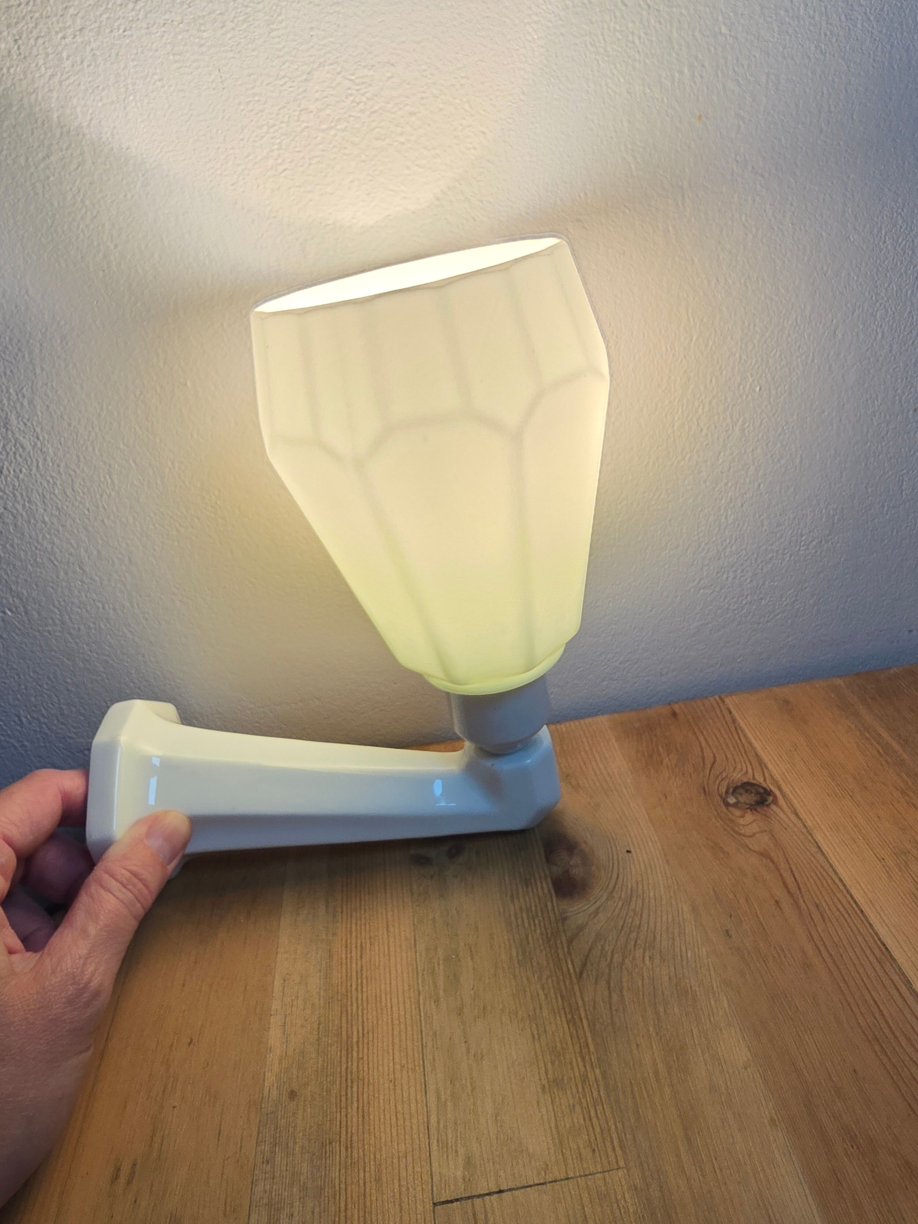 Antique wall sconce in porcelain