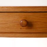 Table de chevet vintage en chêne