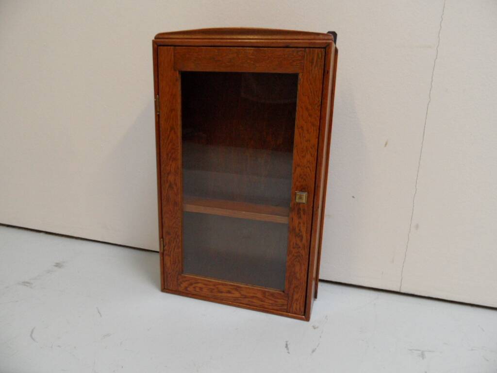 Vintage hanging display cabinet