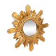 Miroir vintage soleil doré italien, bois doré, années 1960