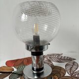 Mushroom lamp chrome murano snaidero italy spage-age 1970