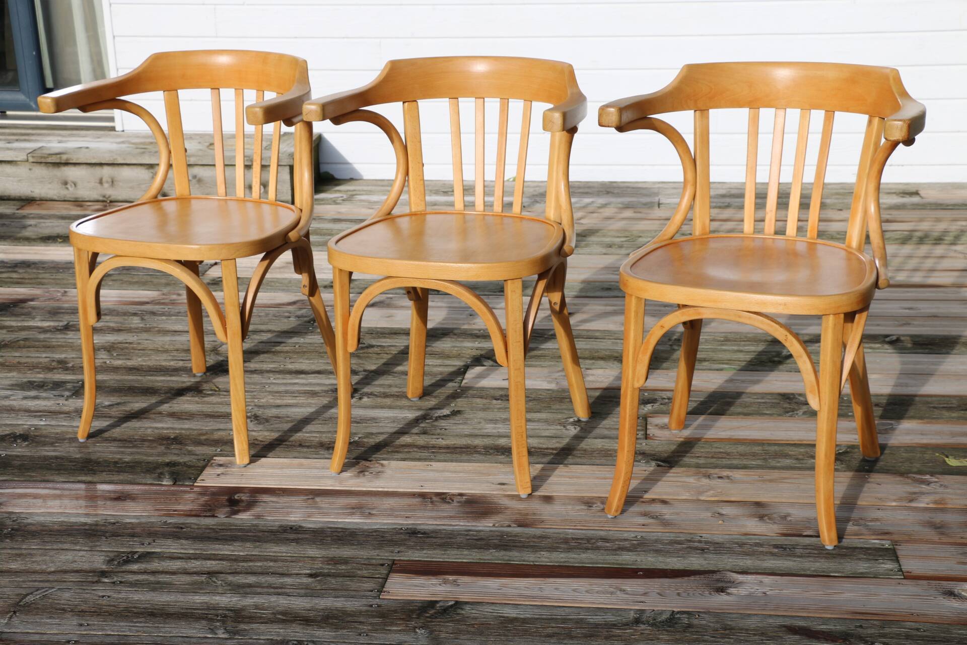 Light beech Baumann armchair