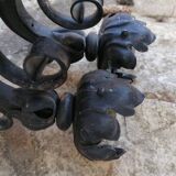 Pair of wrought iron appliques