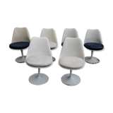 Set of six chairs by Eero Saarinen for Knoll