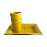 Set plat & gobelets Jars Tourron citron