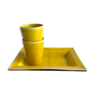 Jars Tourron lemon flat set & cups