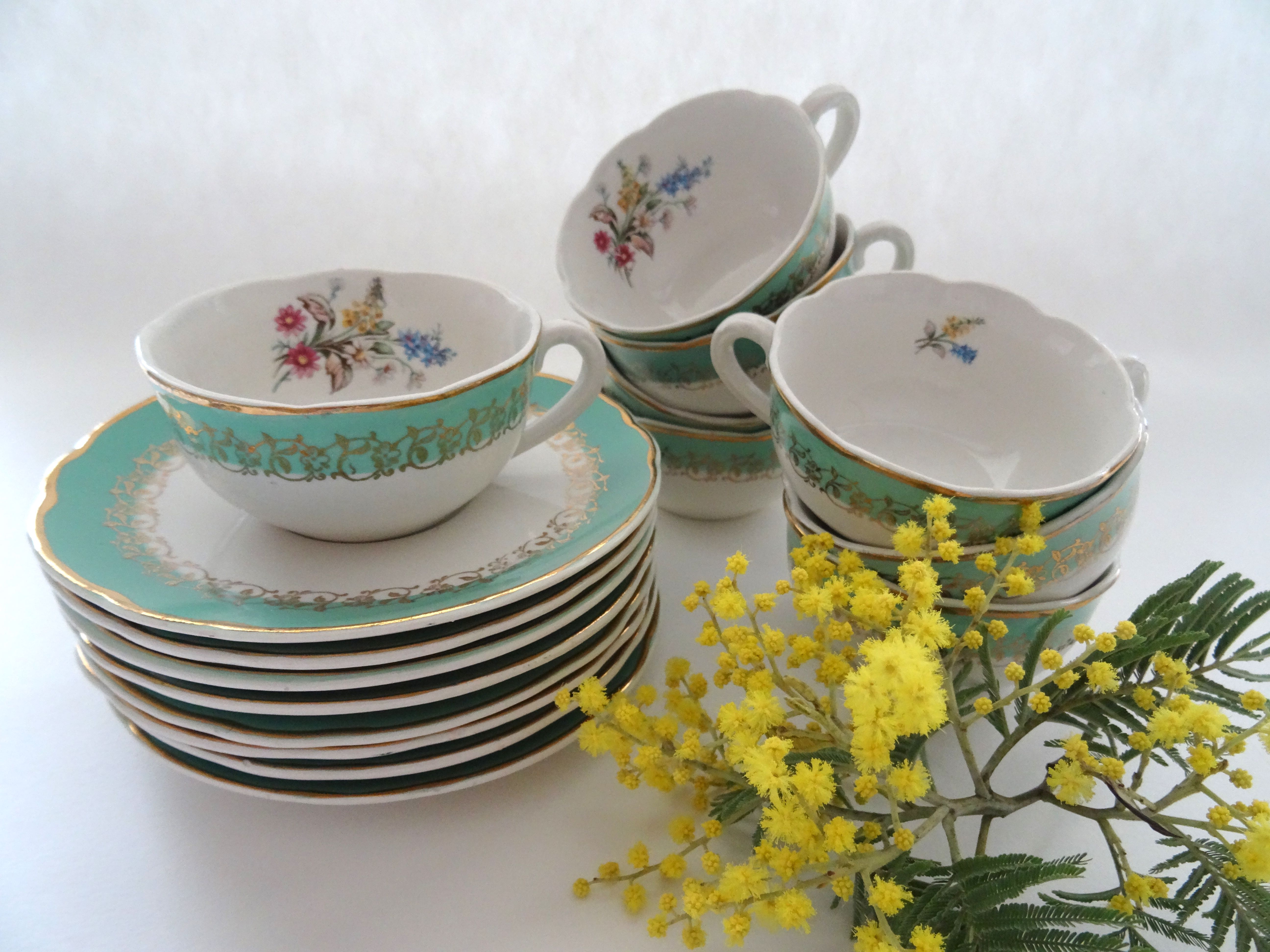 Tasses à café Sarreguemines Digoin