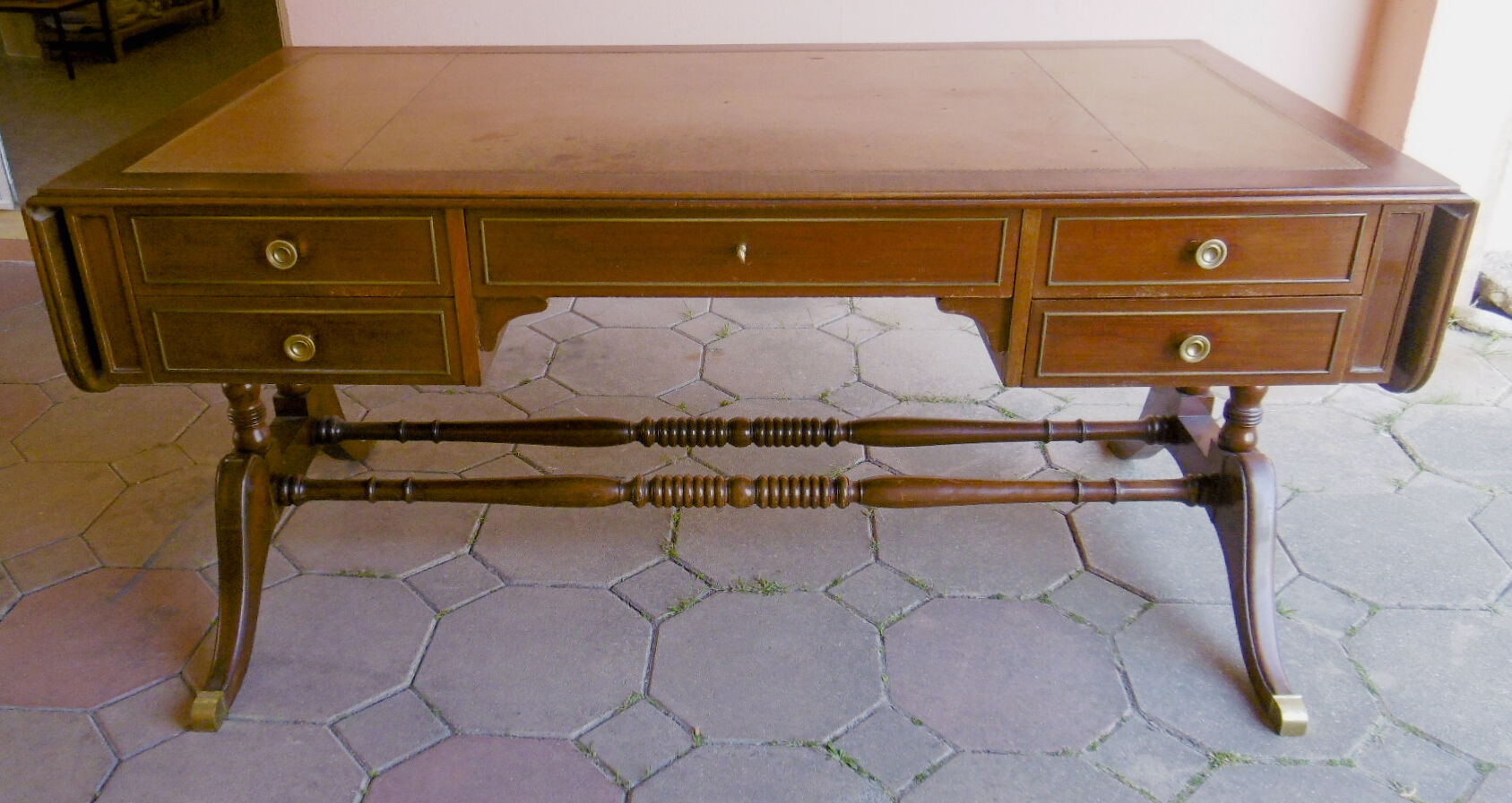 English style mahogany notary office