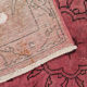 Vintage overdyed persian carpet handmade oriental red carpet - 330x400cm