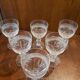 6 crystal glasses of Saint Louis model Trianon h 14 cm