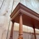 Large removable library – Neoclassical style – Stained mahogany wood