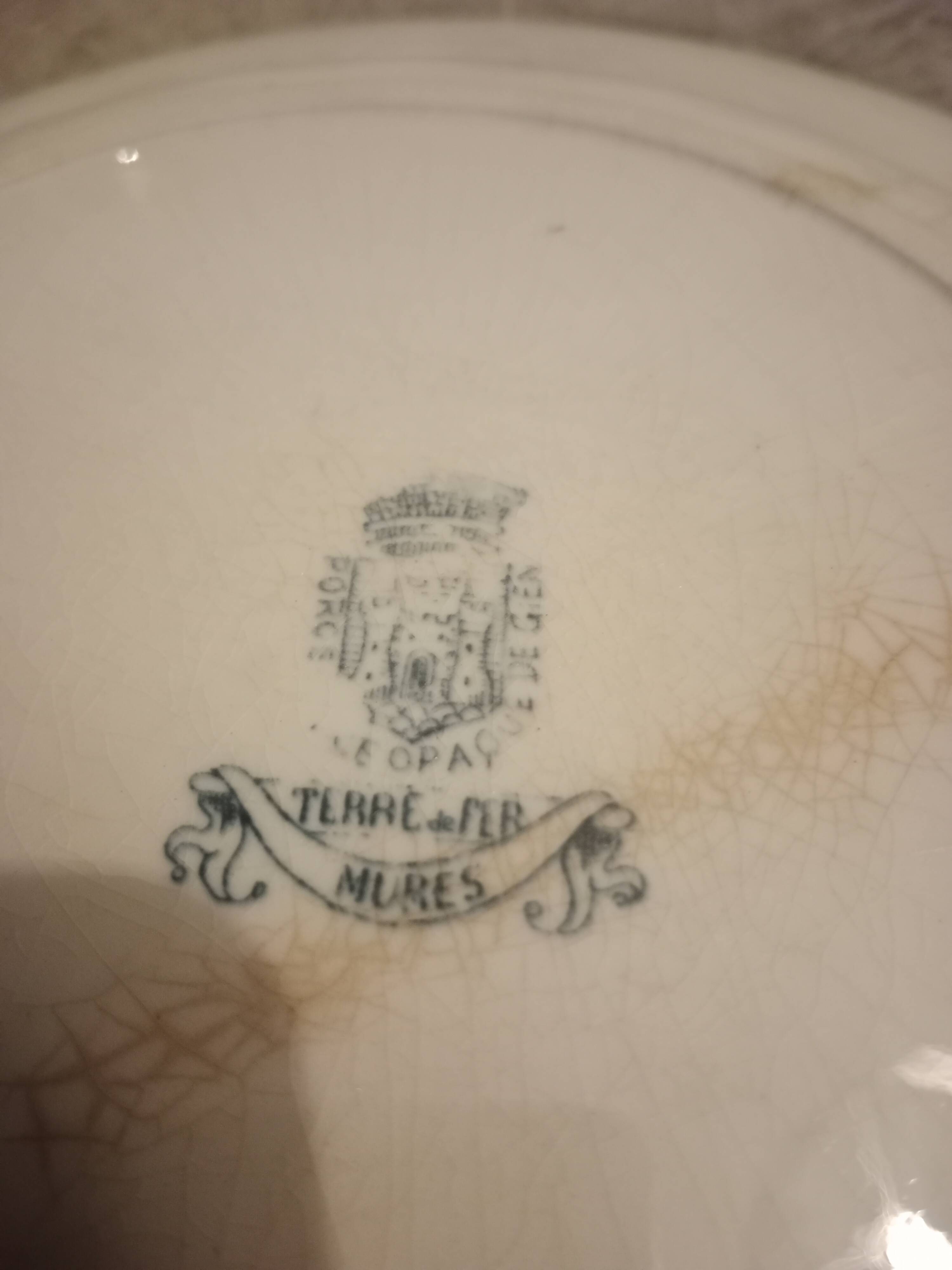 Ensemble dépareillé vintage fleuris bleus