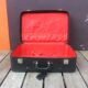 Valise vintage skaï noir