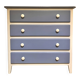 Wooden chest of drawers with tapered legs