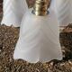 Lot de 3 baladeuses suspensions tulipes Art déco