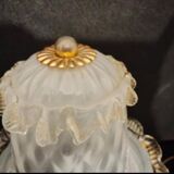 set de lampes en verre murano champignons