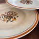 Set of 8 Creil et Montereau plates, Œillet model - earthenware plate