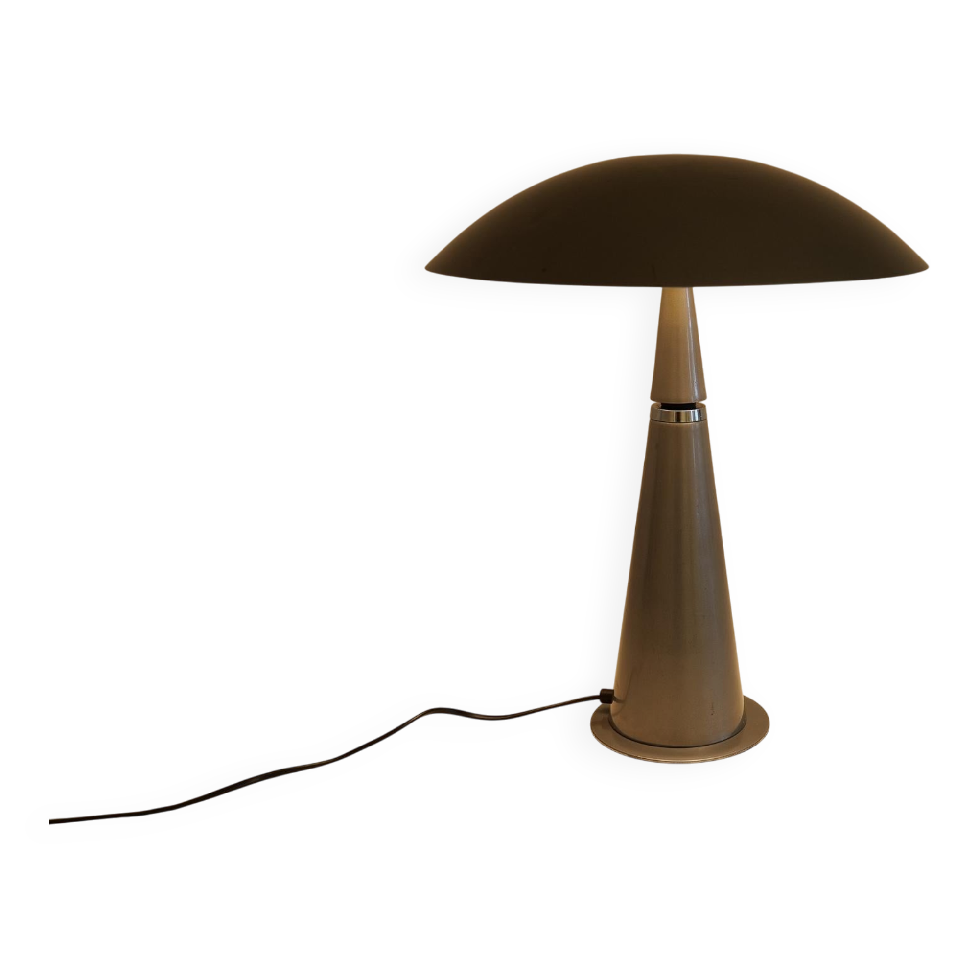 Lampe de table époque spatiale Aluminor France années 1990