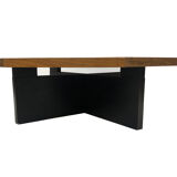 Vintage coffee table wenge hexagon 1960