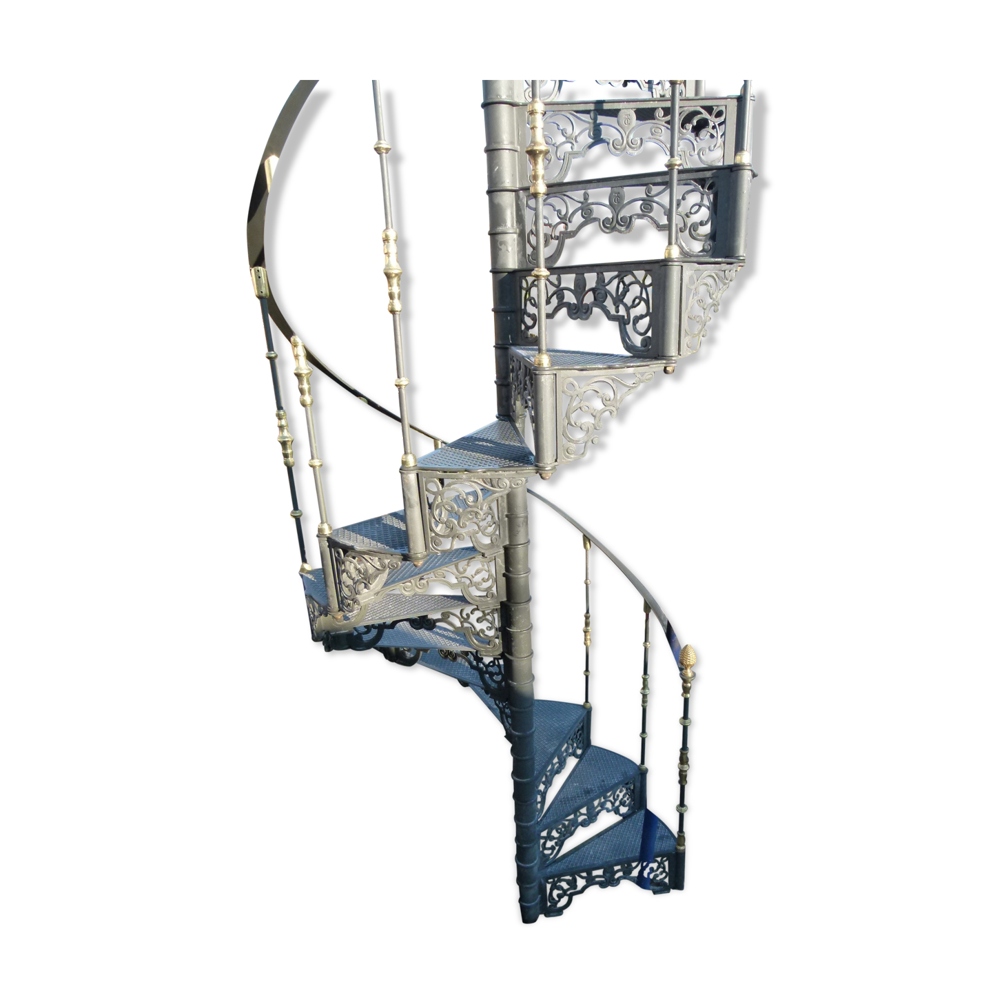 Cast iron spiral staircase