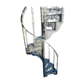 Cast iron spiral staircase